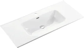 Мебельная раковина Ceramicanova Element CN7002 90 белая, прямоугольная, фаянсовая, встраиваемая, итальянская