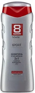 Шампунь и гель для душа 2 в 1 8 Element Sport