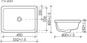 Раковина встраиваемая Ceramica Nova Element 55 CN6045 белая